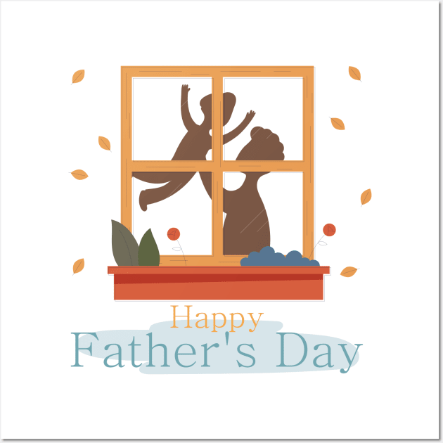 happy father's day premium gift father day Wall Art by Spring Moon